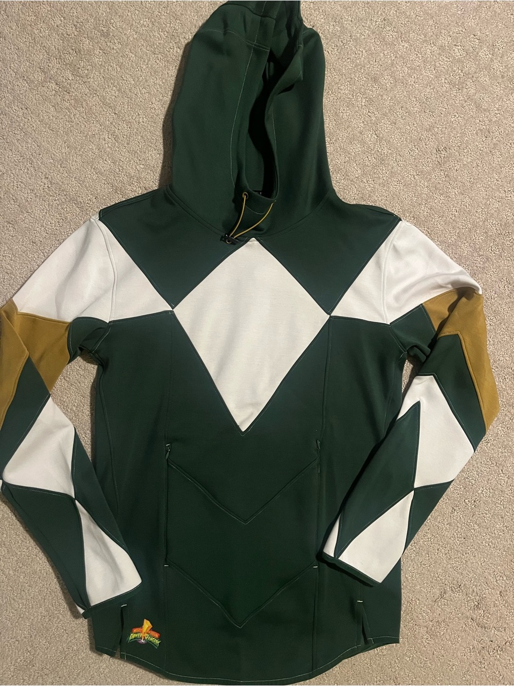 SUPER X Power Rangers Hoodie Mighty Morphin Cosplay Small